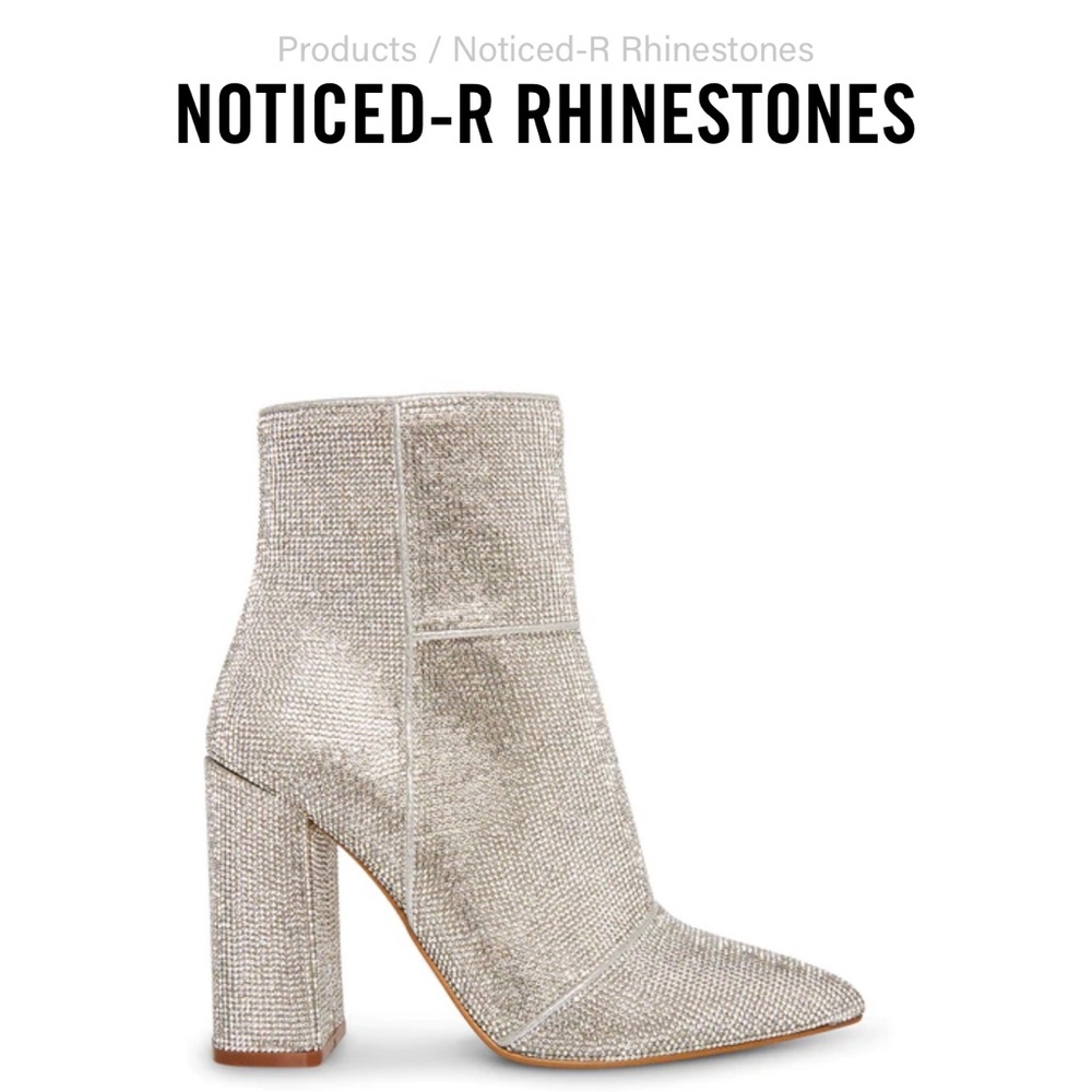 Steven Madden rhinestones booties size 11. NWT!! Comes in original packaging.
